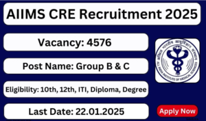 AIIMS Group-B and Group-C Recruitment 2025