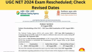 Read more about the article NTA UGC NET : Revised Date, Admit Card / Exam City for January 2025 Exam