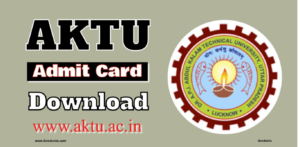 AKTU Admit Card 2025 OUT ERP Login ODD Semester Exam