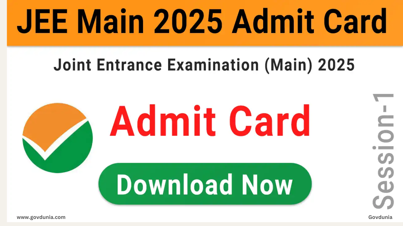 Read more about the article JEE Main Admit Card 2025 Session 1 RELEASED – Download Link and Other Details