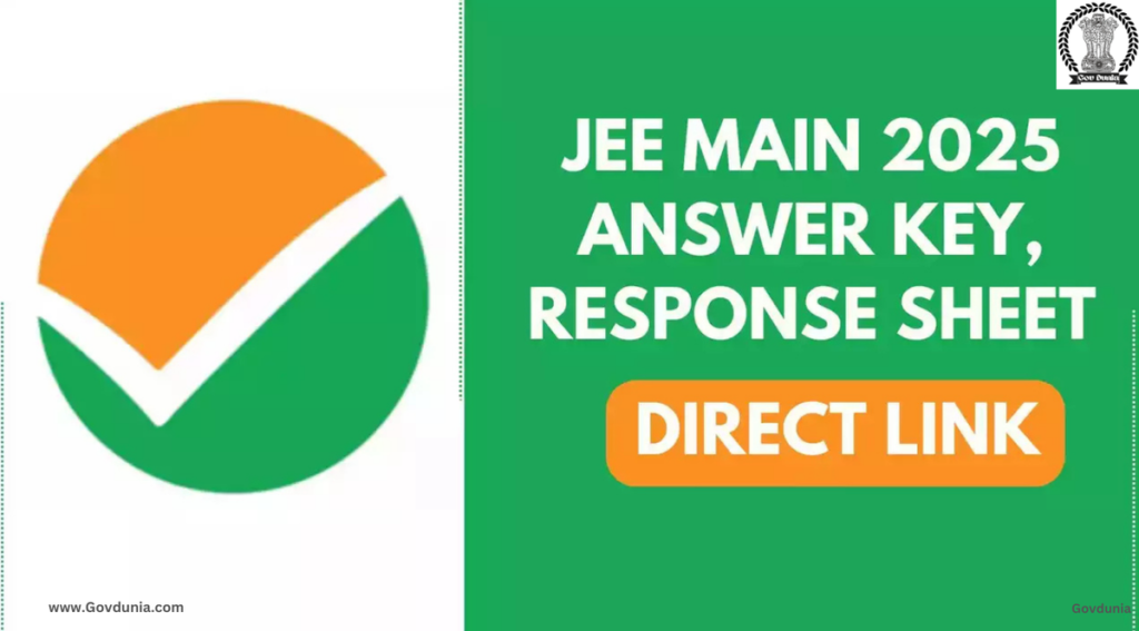 Jee main 2025 answer key
