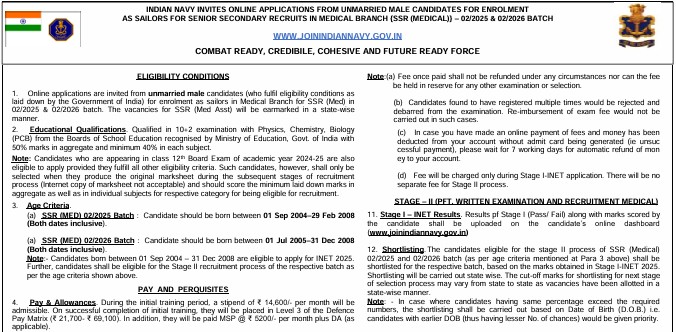 ndian Navy SSR