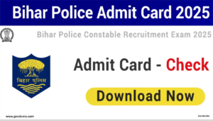 Bihar Police Constable Admit Card & Exam City Slip 2025