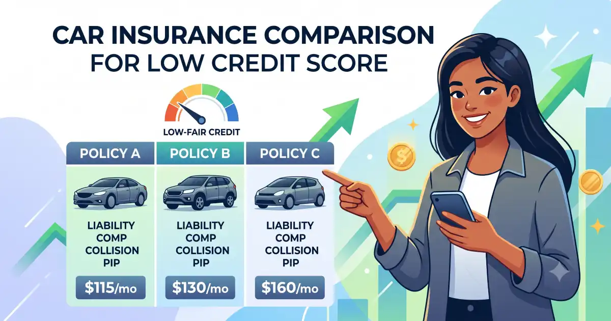 You are currently viewing Online Car Insurance Comparison for Low Credit Score